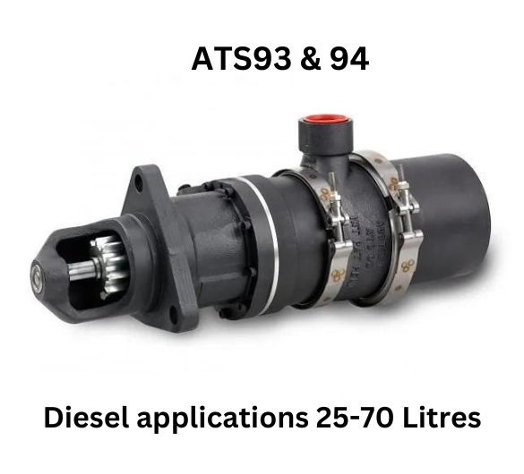 ATS93 & 94 diesel engine starter motor for diesel applications 25-70 litres